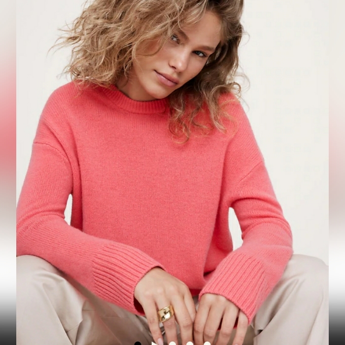 Banana Republic Coral Crew Neck Sweater